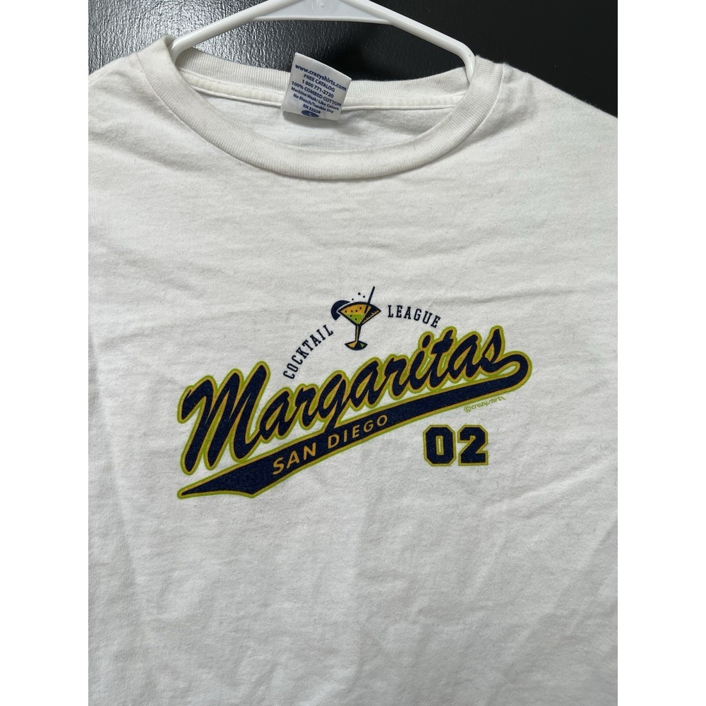 Crazy Shirts Hawaii LS T-Shirt White Margaritas San Diego 02 Sz S Womens - Picture 2 of 5